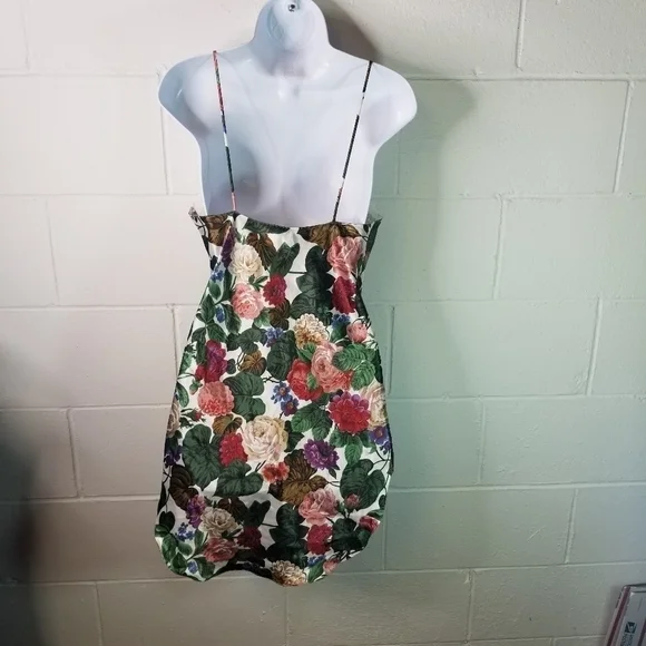 Vtg 90s y2k floral lace slip baby doll lingerie dress - Picture 5 of 8